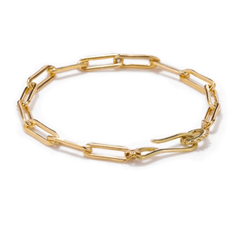 Meredith Kahn Gold Link Chain Bracelet